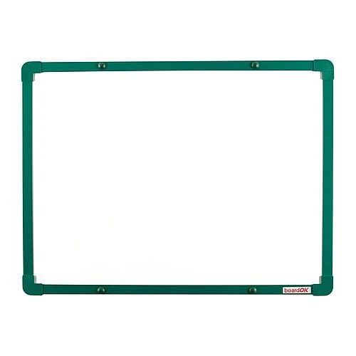 Magnetická lakovaná tabule se zeleným rámem, 60 x 45 cm Značkový