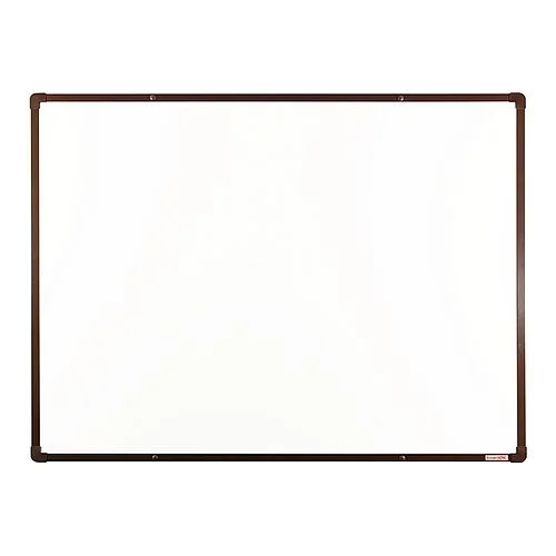 Magnetická lakovaná tabule s hnědým rámem, 120 x 90 cm Zlevněný