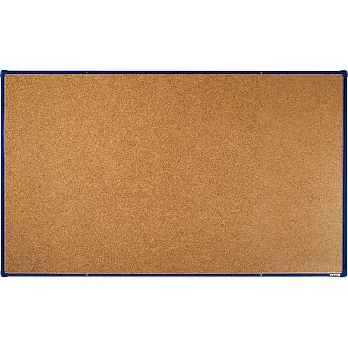 Korková tabule s modrým rámem, 200 x 120 cm Výprodej