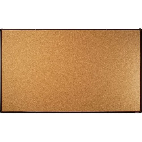 Korková tabule s hnědým rámem, 200 x 120 cm Sleva