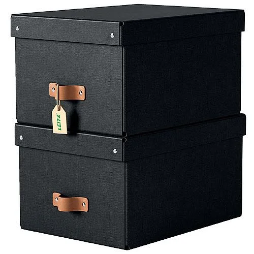 Novinka Úložný box s víkem Leitz Puro 2 ks, vel. M, černý