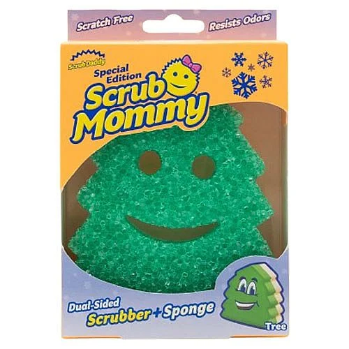 Houbička Scrub Mommy vánoční od Scrub Daddy, zelená, stromeček Koupit Online