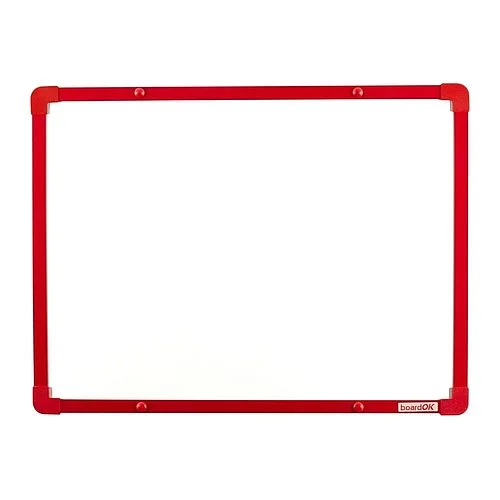 Bezpečná Platba Magnetická keramická tabule s červeným rámem,