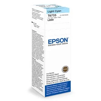 Autentický Epson originální ink C13T67354A, light cyan, 70ml, Epson L800