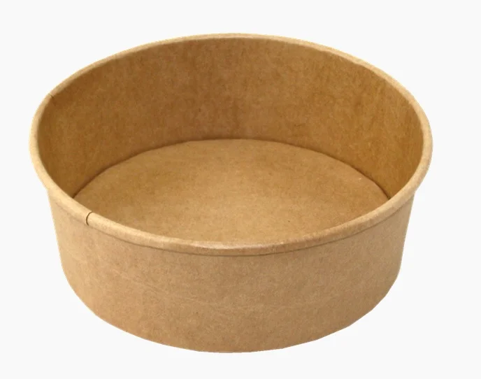 Kulatá EKO miska na salát 750 ml - 149x128x61 mm, kraft, papírová, hnědá, 50 ks Expresní Doručení
