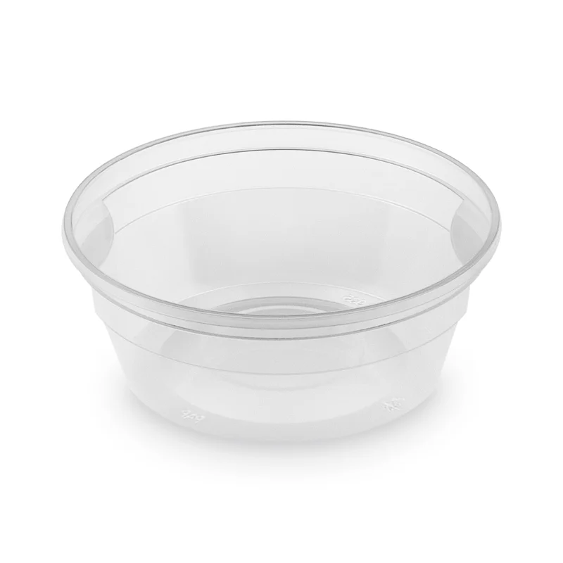 Nízká Cena Kulatá miska na polévku 350 ml - průměr 107 mm, PP, transparentní, 50 ks - DOPRODEJ