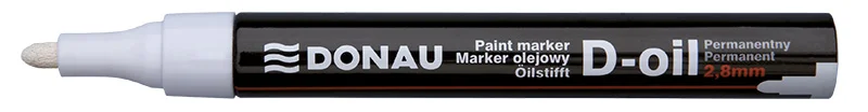 Must-Have Lakový popisovač Donau D-oil - 2,8 mm, bílý