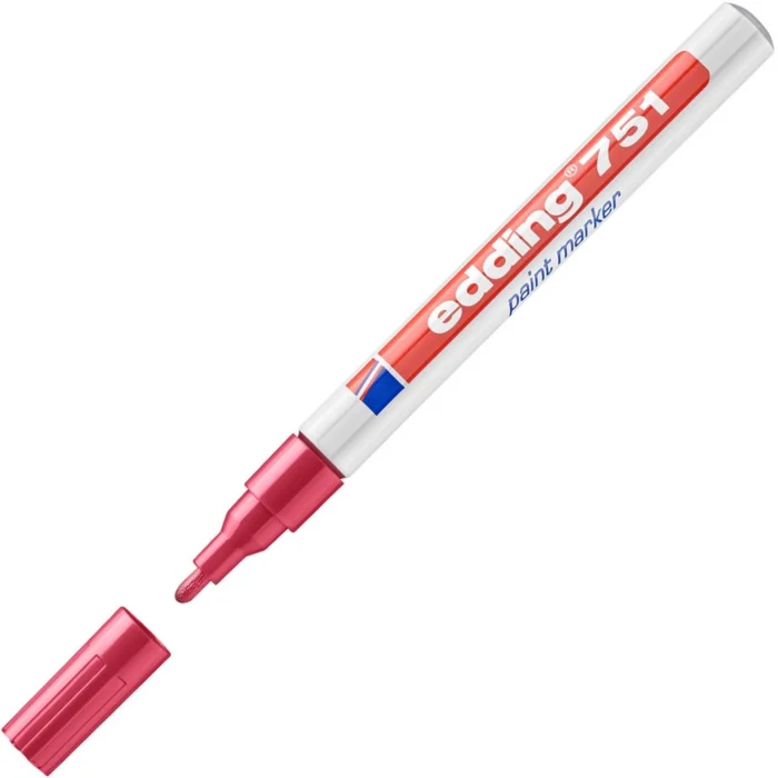 Lakový popisovač Edding 751 - 1 mm, červený - DOPRODEJ Top Prodej