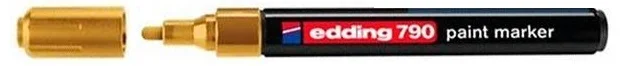 Pouze Dnes Lakový popisovač Edding 790 - 3 mm, zlatý - DOPRODEJ