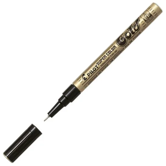 Lakový popisovač Pilot Super Color - 0,5 mm, zlatý Finální Výprodej