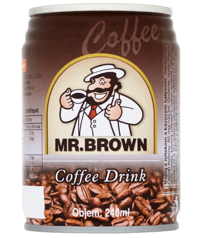 Autentický Ledová káva Mr. Brown - classic, plech, 240 ml, 1 ks