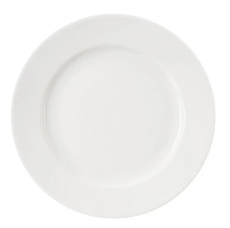 Víkendová Akce Mělký talíř Mona - 24 cm, kulatý, porcelán, bílý, 6 ks