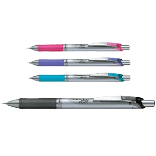 Mikrotužka Pentel PL75 - 0,5 mm, plastová, s klipem a pryží, gumový úchop, černá Výhodná Nabídka