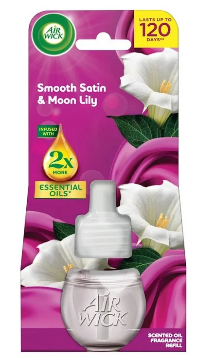 Originální Náplň do osvěžovače vzduchu Air Wick Electric - jemný satén a měsíční lilie, 19 ml