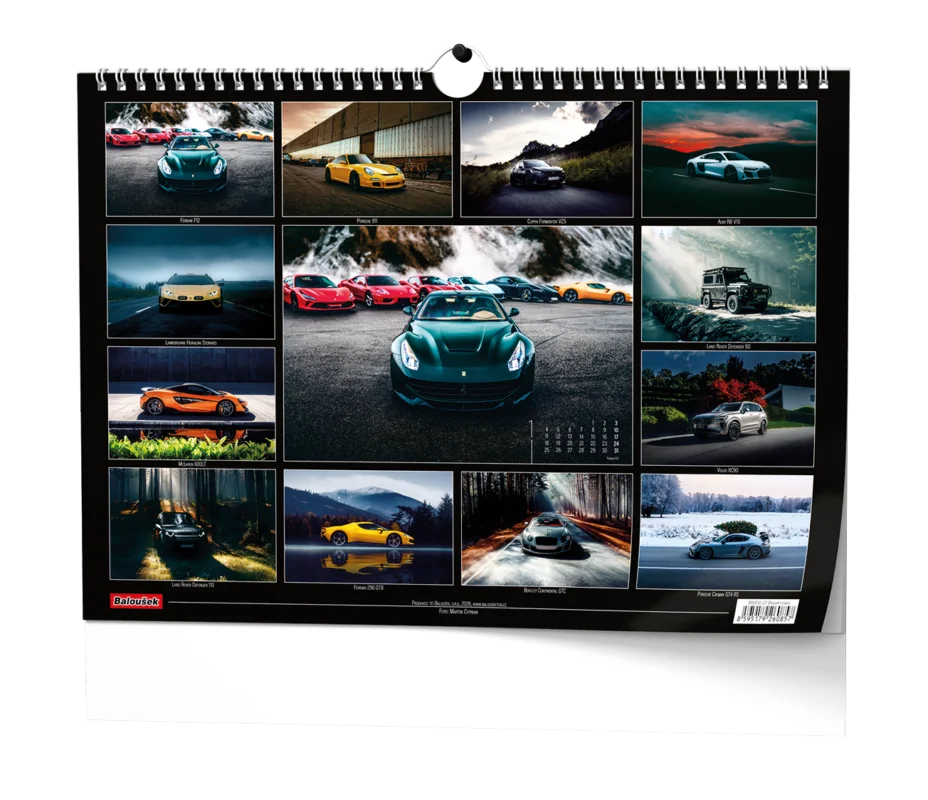 Nástěnný kalendář - Dream Cars - A3 Must-Have