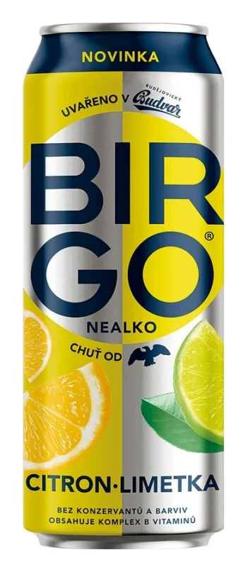 Přímo Od Výrobce Nealkoholické pivo Birgo - citron-limetka, plech, 500 ml, 1 ks