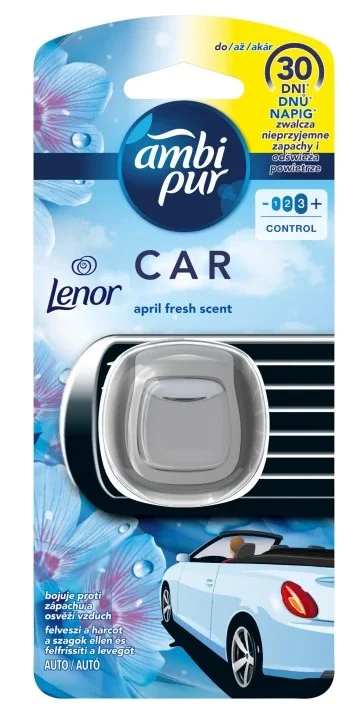 Časově Omezené Osvěžovač vzduchu do auta Ambi Pur Car - fresh Lenor, tekutý, 2 ml