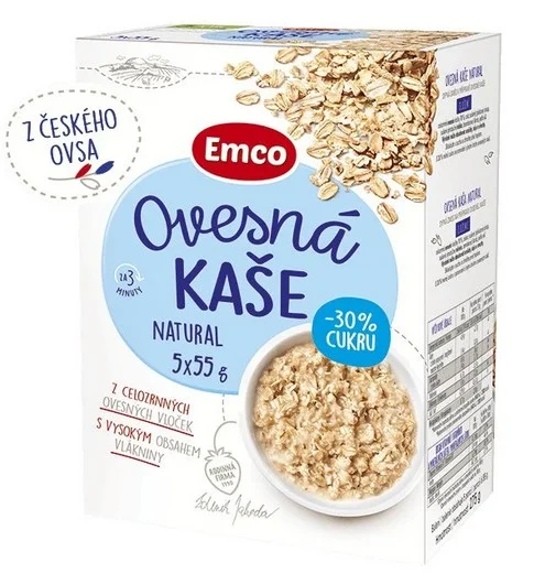 Přímo Od Výrobce Ovesná kaše Emco - natural light, 5x55 g