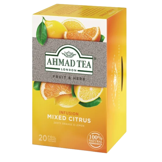Ovocný čaj Ahmad - citrusový mix, 20 sáčků Horká Nabídka
