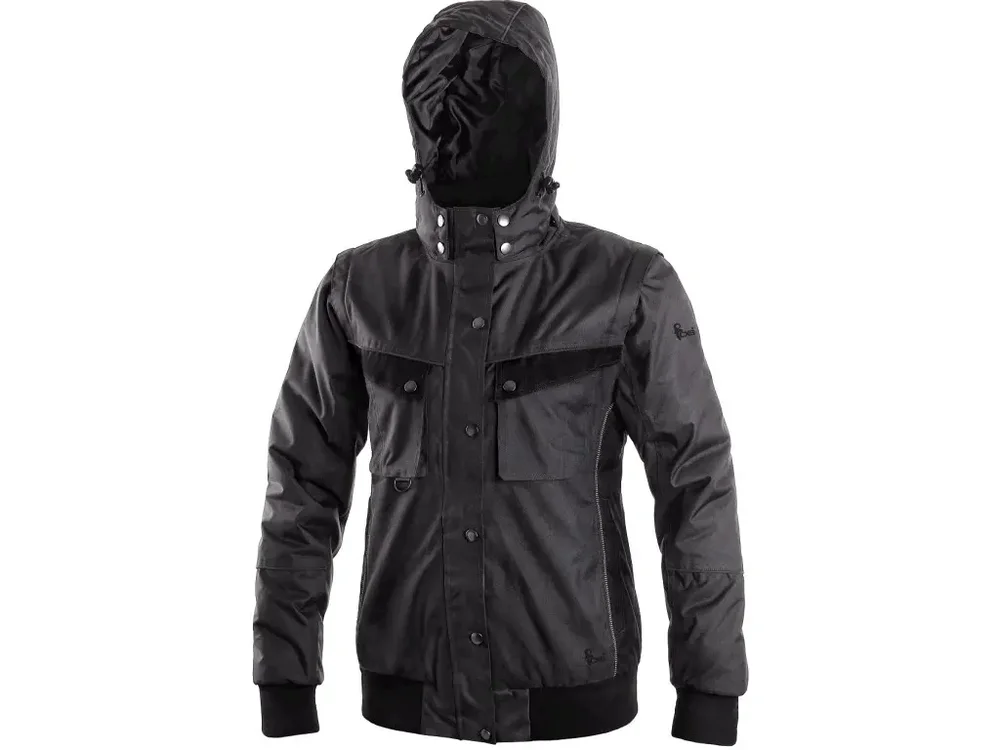 CXS bunda IRVINE, dámská, zimní, šedo-černá vel. 3XL Jen Po Omezenou Doba