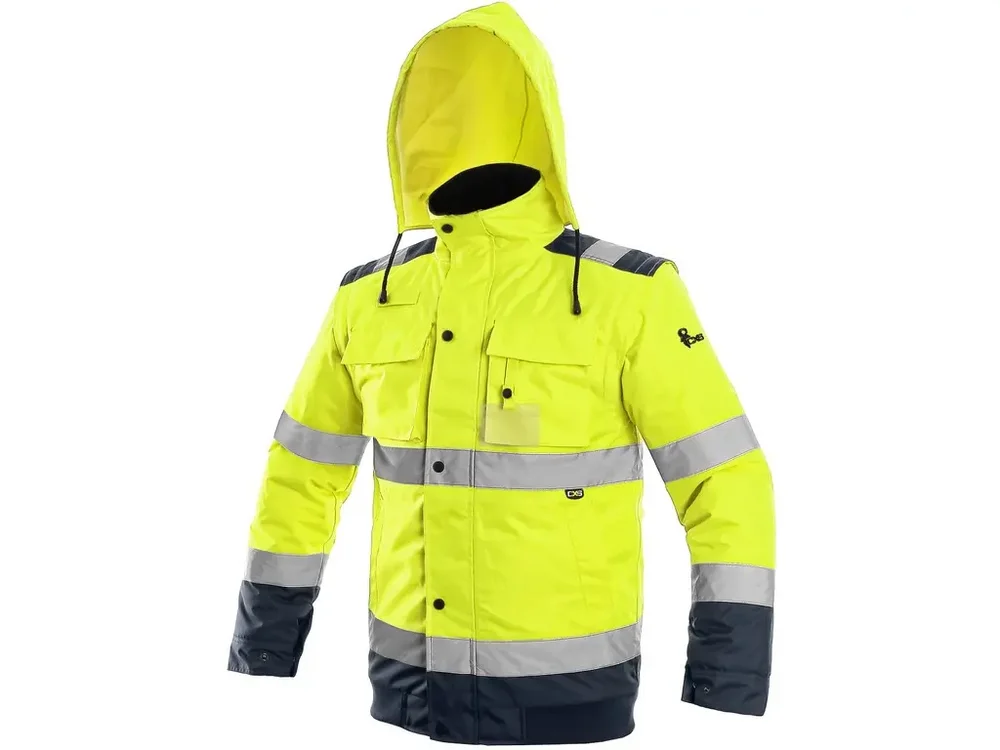 CXS bunda LUTON, pánská, zimní, výstražná, žluto-modrá vel. 5XL Výhodná Nabídka
