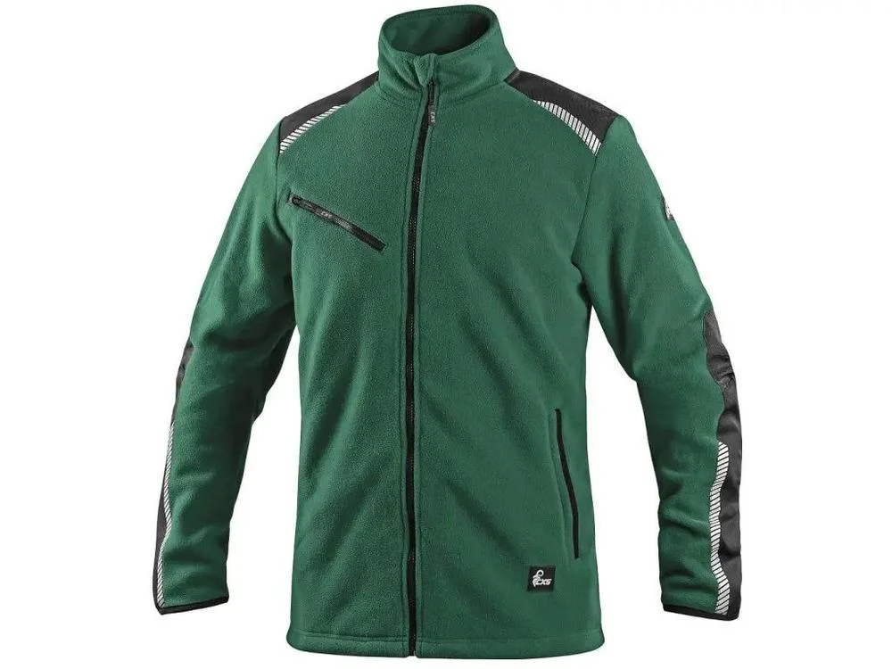 Akce CXS bunda 4ENVI SOLIS, pánská, fleecová, zeleno-černá vel. 2XL