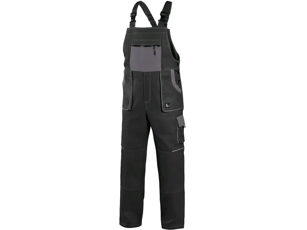 Top Prodej CXS kalhoty LUXY ROBIN, pánské, s laclem, černo-šedé vel. 56