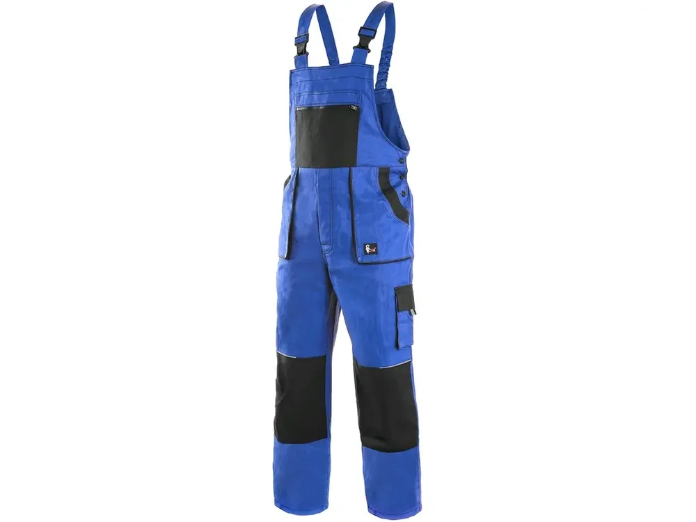 Super Cena CXS kalhoty LUXY ROBIN, pánské, s laclem, prodloužené, modro-černé vel. 52-54