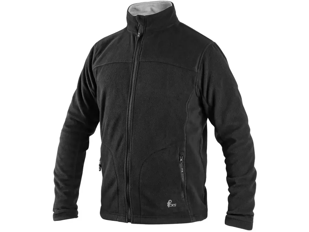 CXS mikina GRANBY, pánská, fleecová, černá vel. 4XL Jen Po Omezenou Doba