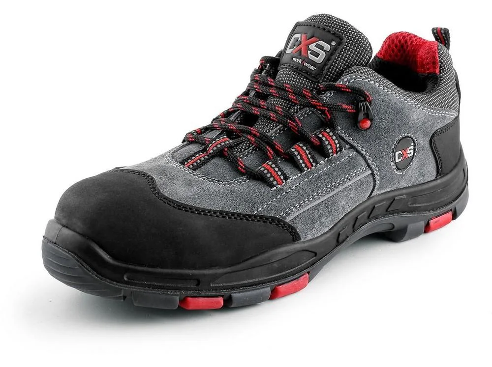 Časově Omezené CXS obuv polobotka ROCK SLATE S1P, kožená, s plast.špicí, šedá vel. 45