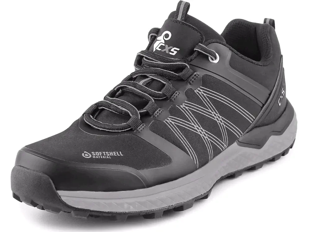 Levný CXS obuv polobotka SPORT, softshellová, černo-šedá vel. 37