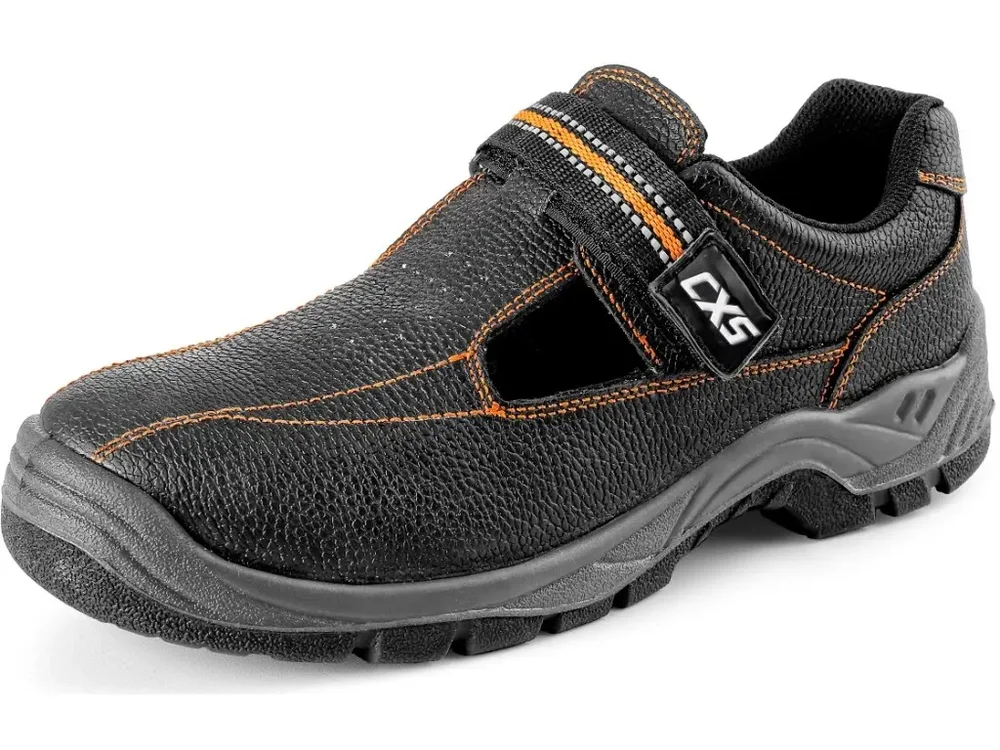 Cenový Hit CXS obuv sandál STONE NEFRIT O1, kožený, černý vel. 45