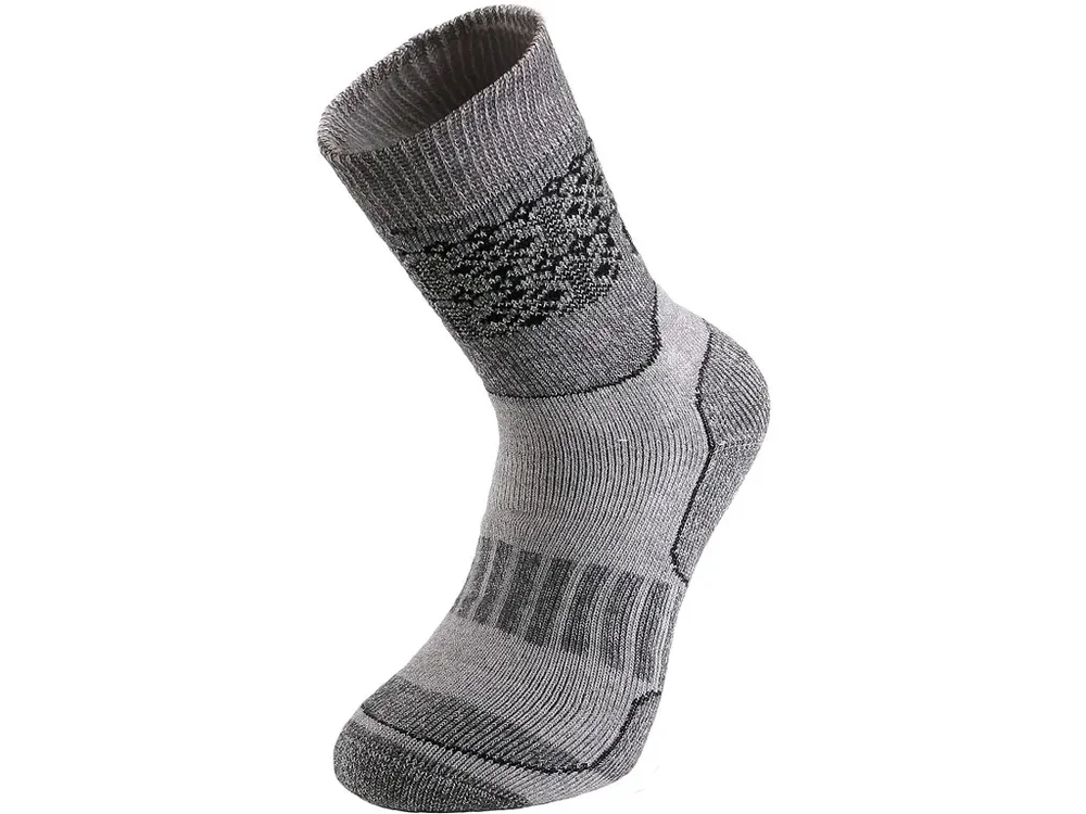 Akční Nabídka CXS ponožky SKI, funkční, zimní, froté chodidlo, šedé vel. 43-45