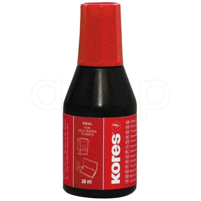 Barva razítková Kores červená28ml Nová Kolekce