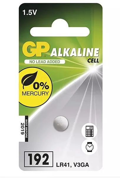 BaterieCR LR41alkalická AG31,5V1ks Poslední Šance