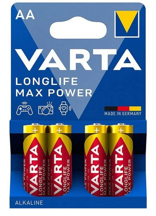 Baterie Varta alkalickáMax Powertužka AA 1,5V4 ks 4706 Akční Nabídka