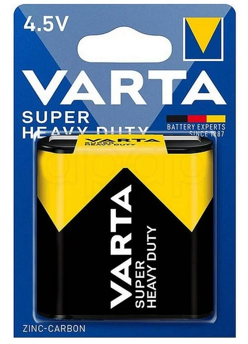 Baterie Varta standardplochá 4,5 V2012 Dokud Zásoby Vydrží
