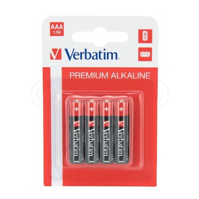 Baterie Verbatim alkalickáAAA 1,5 V 4 ks 49920 Nakupujte Hned