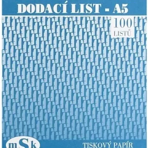Dodací list A5NCR 100 listů Msk 11 Pouze Dnes