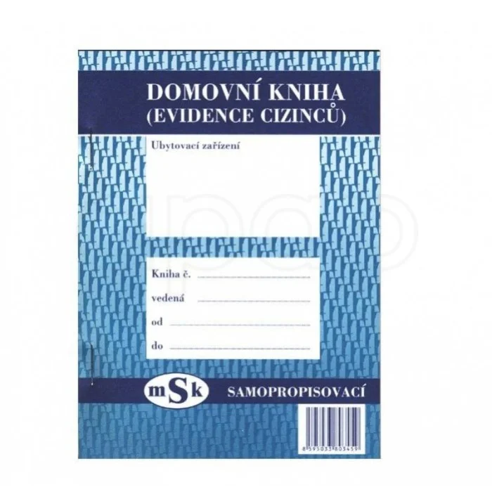 Domovní kniha NCR2x50l Msk 345 Speciální Cena