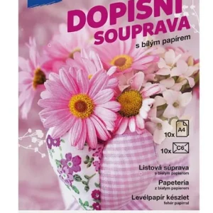 Dopisní souprava s bílým papírem Super Cena