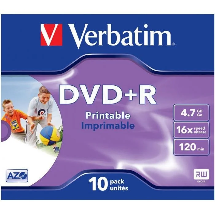DVD+R4.7 GB Verbatim krabička 1 ks potisk Speciální Cena