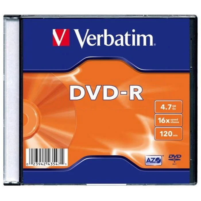 DVD-R4.7 GB Verbatimkrabička 1 ks Oblíbený