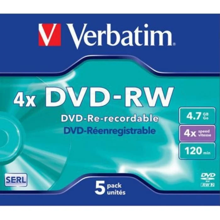 DVD-RW 4,7 GB Verbatim přepisovatelné 1 ks Výhodná Nabídka