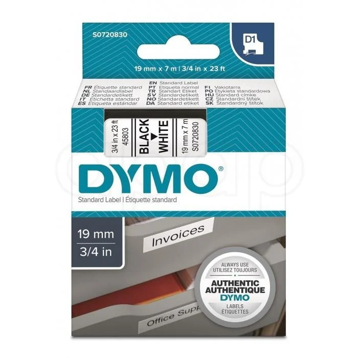 Cenová Bomba Dymo páska D1 19mmčerná na bílé 45803