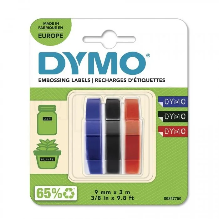 Výprodej Dymo páska D3 9mm/3mmix barev 3ks 47750
