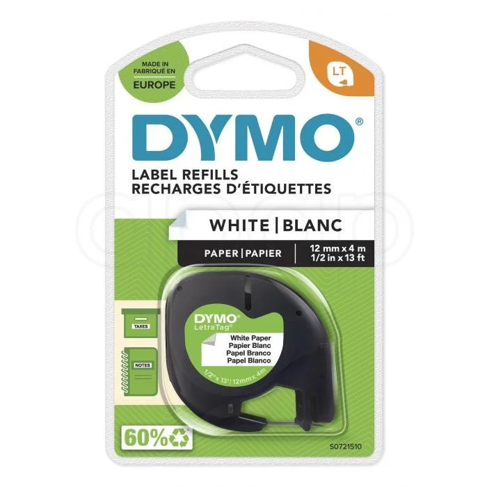 Dymo páska Letratagpapírová bílá 0721510 Oblíbený