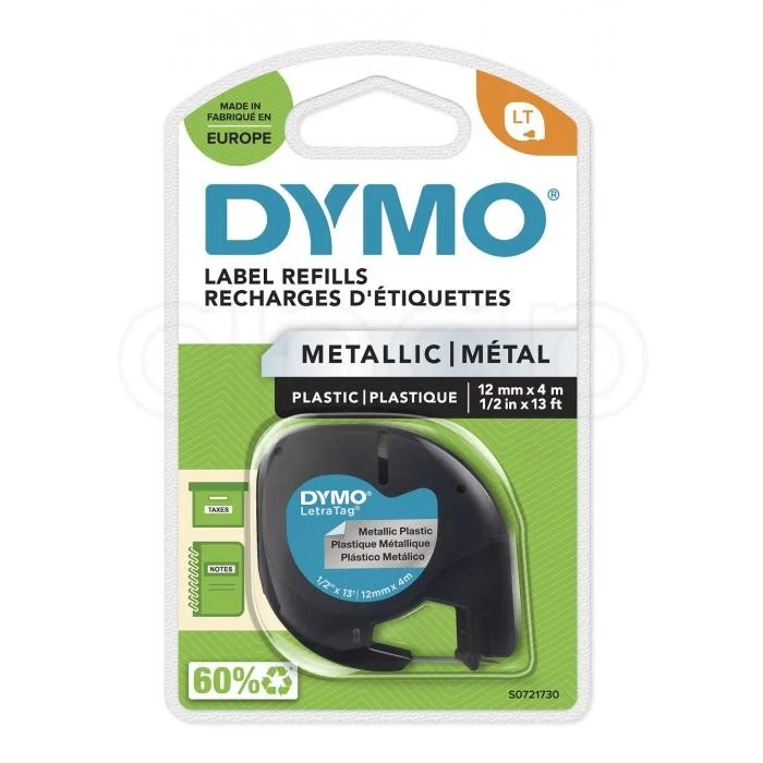 Dymo páska Letratagstříbrná metal0721730 Sleva