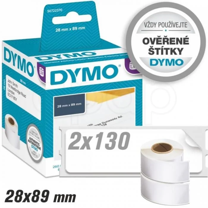 Dymo štítky pro termální tisk89x28 2 ks Ihned K Objednání
