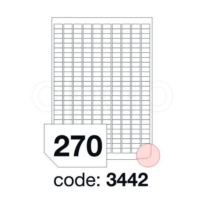 Etikety A417,8x10mm100 listů 270 etiket 3442 Víkendová Akce